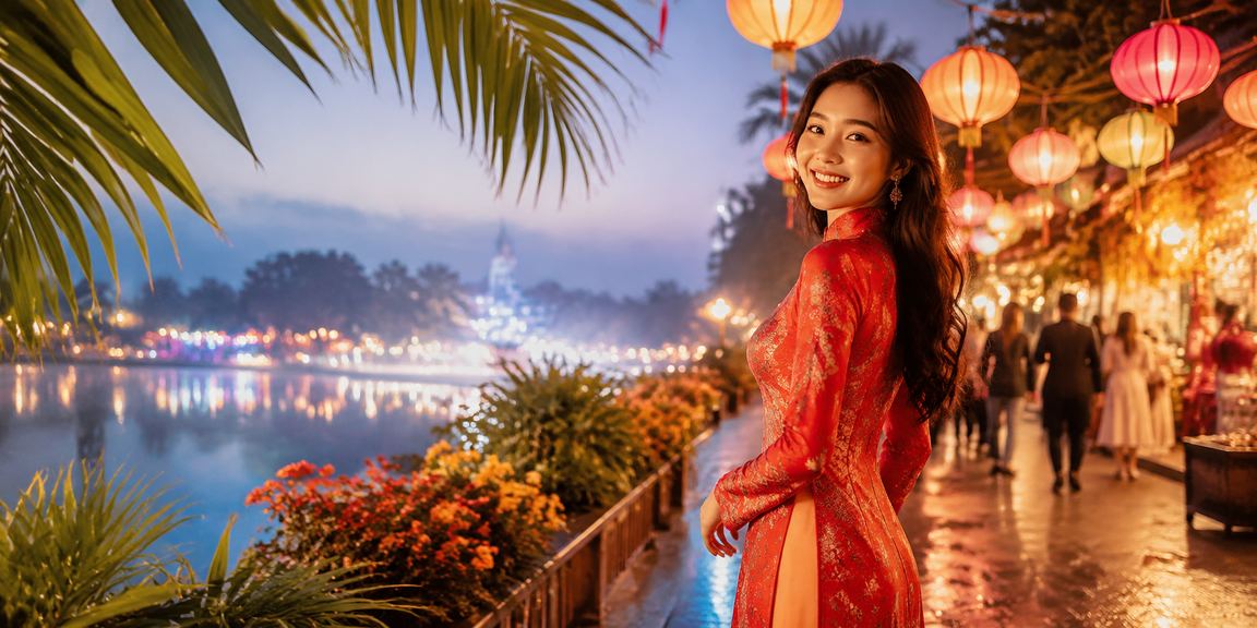 Không khí chợ đêm Đà Lạt gợi nhịp xem xổ số trên điện thoại